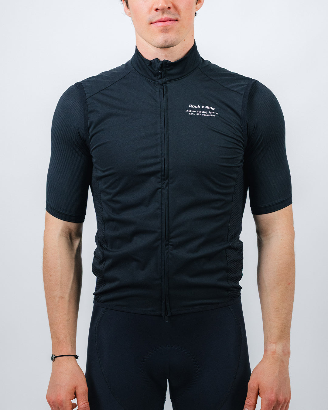 men's xplore wind vest black | Rock x Ride